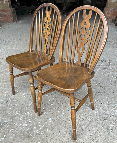 Pair antique style - style, beech