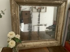 French, large shabby chic mirror, Country Corner, Pale Wooden