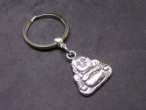 Buddha keyring tibetan silver - tibetan,