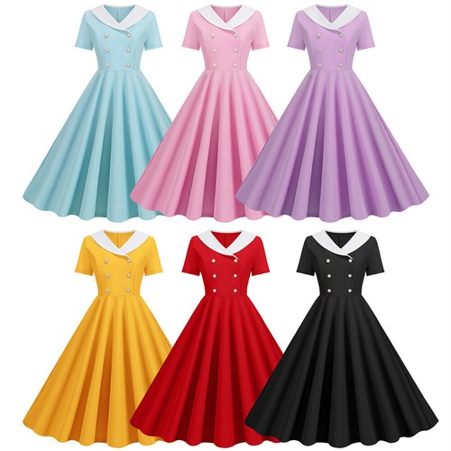 Women 1940s 50s vintage summer - 1940s,