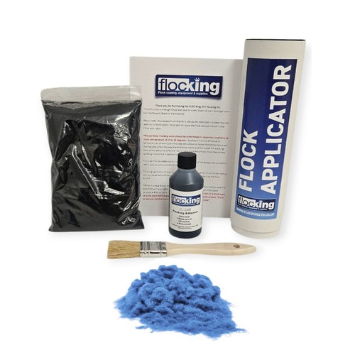 Aqua blue flock flocking - aqua,