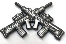 Marksman SA 80 Crossed Rifles Lapel Pin Badge