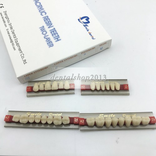 28pcs dental upper lower false - 28pcs,