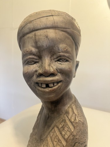 Vintage hand carved wooden - carved,