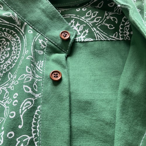 Retro men green paisley - men’s,
