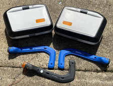 Krauser Panniers x 2 & 3 Brackets - No Keys - Genuine - Second Hand