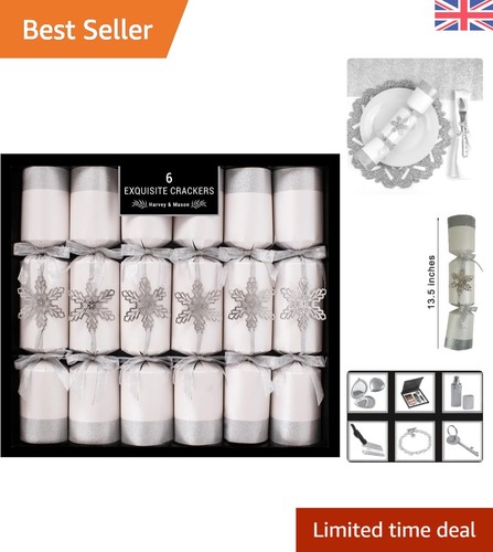 Elegant silver snowflake - elegant, 13.5"