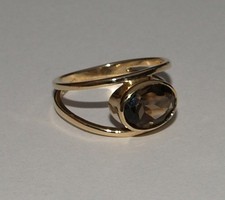 9ct Yellow Gold Smokey Quartz