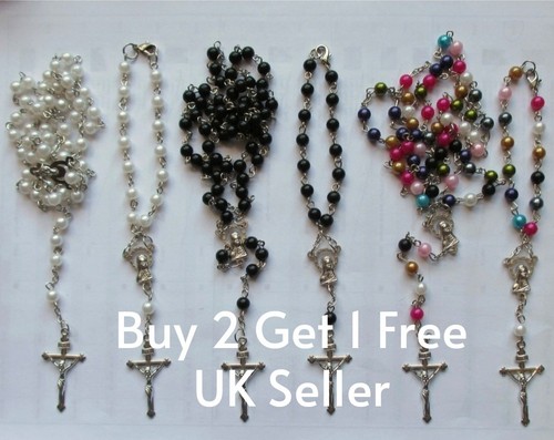Lovely rosary beads necklace - lovely,
