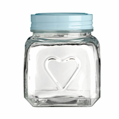 900ml embossed heart - embossed, glass