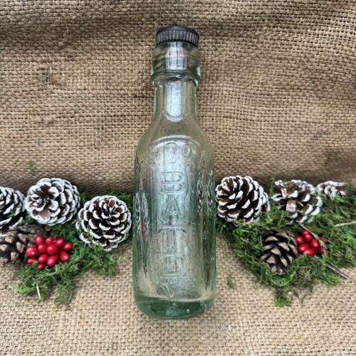 Old vintage aqua glass - old,