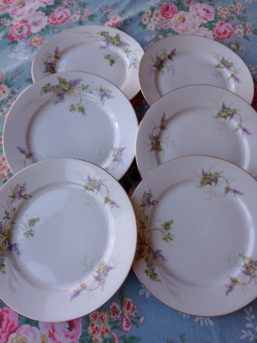 Vintage floral side plates - floral,