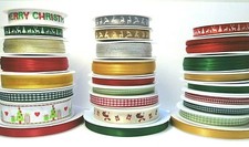 Christmas Ribbon - Satin/Grosgrain/Organza - sold by the metre 