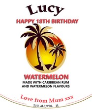 PERSONALISED MALIBU WATERMELON