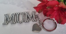 Mum Diamante Keyring Mother's