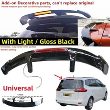 For Vauxhall Zafira Tourer Mk III P12 Rear Roof Spoiler Wing "W/Light" Universal