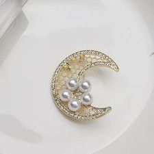 Shimmering Crescent Moon