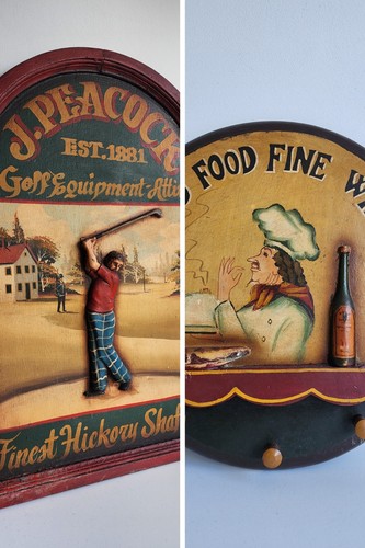 Vintage wooden golf and - golf,