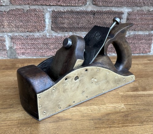 Vintage brass steel wooden - brass,