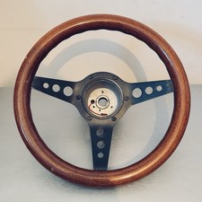 Vintage wooden steering wheel - vintage,