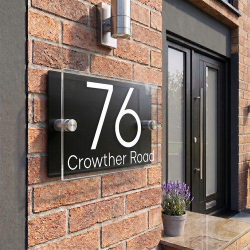 Personalised house number name - personalised,