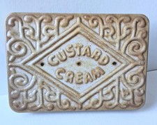 Novelty Embossed Custard Cream