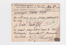 WHITEHAVEN WEST CUMBERLAND MACHINERY STORES Advertising Advert POSTCARD 1910 -08