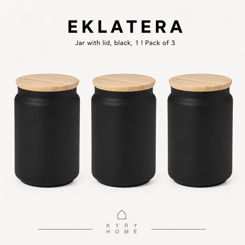 Ikea eklatera jar with lid - eklatera,