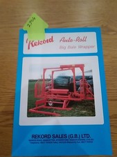 Rekkord Auto Roll Bale Wrapper Sales Leaflet
