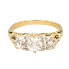 18 Carat Yellow Gold Old Cut