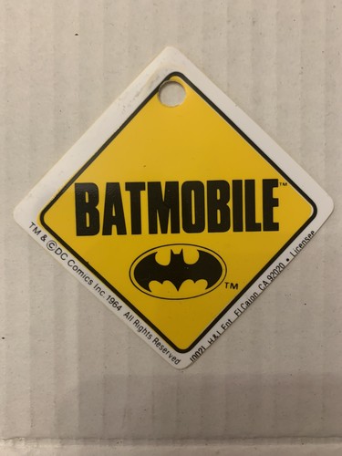 Batman adhesive batmobile sign - batman,