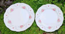 2 Royal Albert Dinner Plates Tranquillity Gilded edge 10.25 inches diameter 