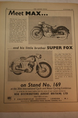 1955 advert for nsu - for,