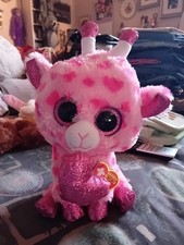 Ty Beanie Boos Sweetums The Pink Giraffe, 23cm Plush Soft Toy, With Tags