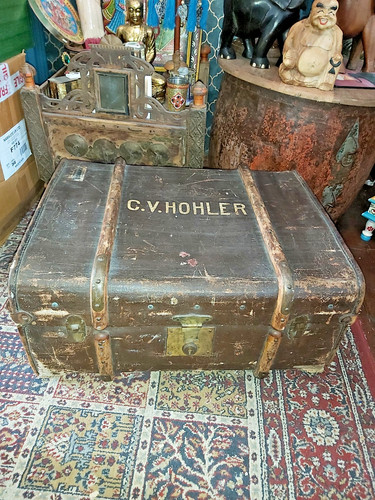 Antique banded steamer - steamer, /
