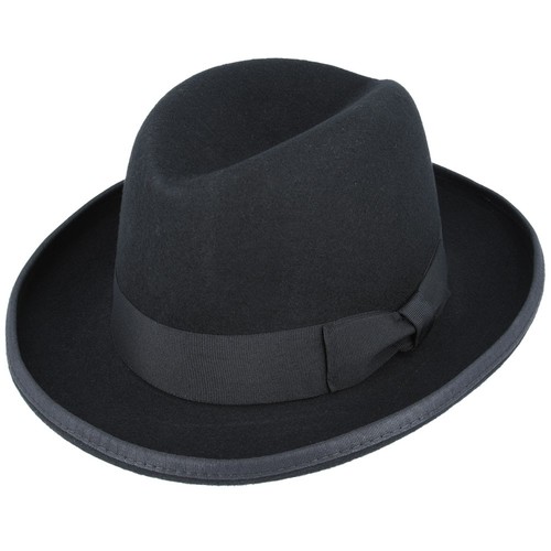 Homburg hat black - homburg,