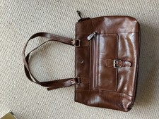 Antler dark brown leather