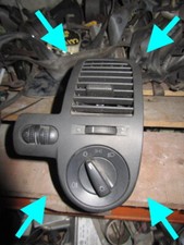 VW POLO LUPO GTI DASHBOARD AIR VENT LEFT RIGHT 6N 6N2 48k GENUINE ORIGINAL