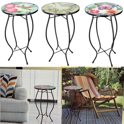 Round side coffee patio decor - round,