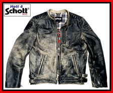Superb Rare Men's SCHOTT Soft Distressed Leather LC3400 Jacket. V.Good Condition
