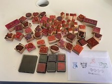 Large Bundle Of Wooden Rubber