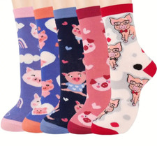 new 1pr ladies Pig themed ankle socks.UK 4-7