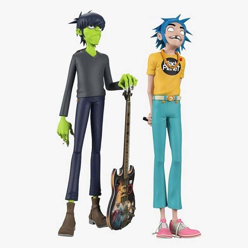 Gorillaz band model rock - 2d,