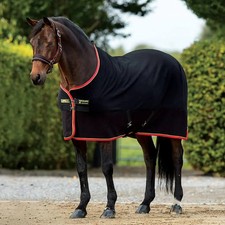 Horseware Rambo Softie Fleece Rug - 6'3 Black with Red and Gold Trim - BNIB