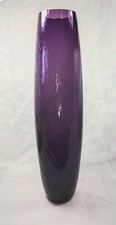 Tall purple crackle glass - crackle, vase