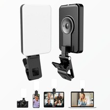 LED 5 modes Selfie Fill Light Clip Adjustable Color CRI iPhone Android ipad