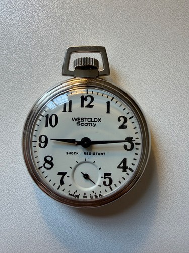 Westclox scotty pocket watch - westclox,