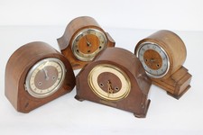F x4 Vintage Mantle Clocks Inc Smith's Enfield, James Walker Ltd etc. Parts Only