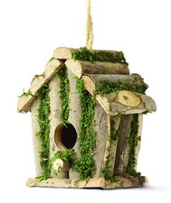 Wild Bird Square Log Hut -