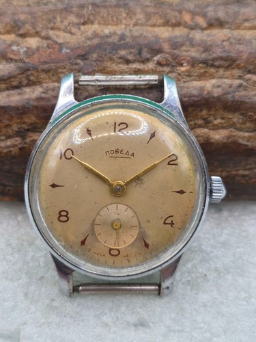 Soviet pobeda wristwatch 1957 - soviet,